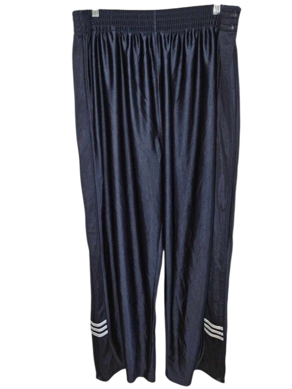 Adidas Y2K Tear Away Pants Navy White Stripes Extra Large XL Dazzle Basketball